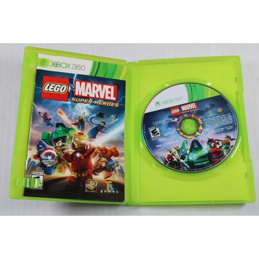 LEGO Marvel Super Heroes Microsoft Xbox 360 Video Game CIB Complete
